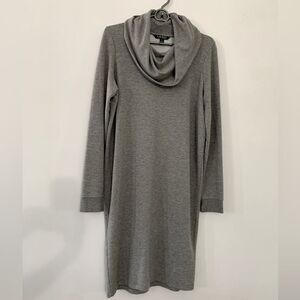 Lauren Ralph Lauren Turtleneck Dress Long Sleeve Sweatshirt Gray Size M